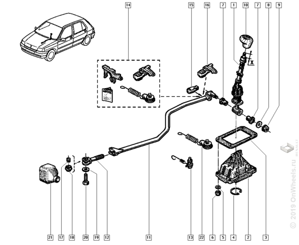 Снятие и установка коробки передач Renault Logan 2004-2015
