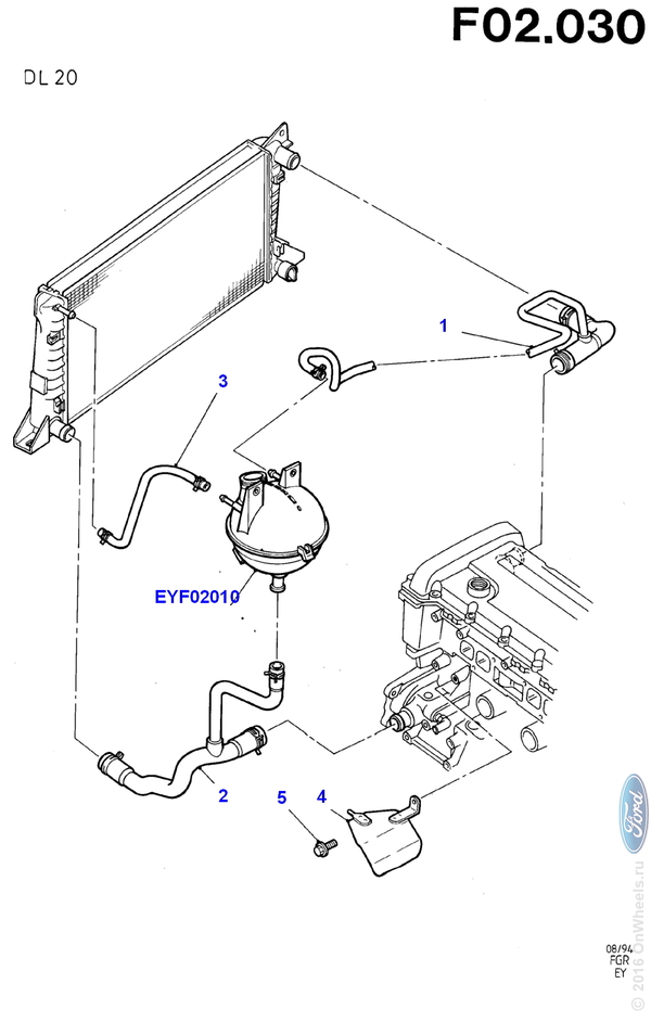 Система охлаждения Форд транзит схема патрубков - Концепт Авто