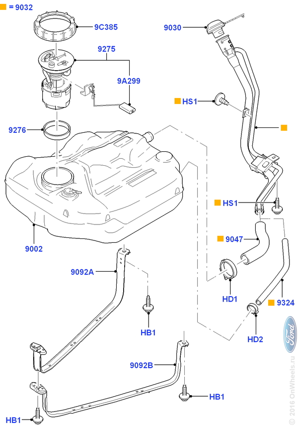 Схема топливной системы форд s max