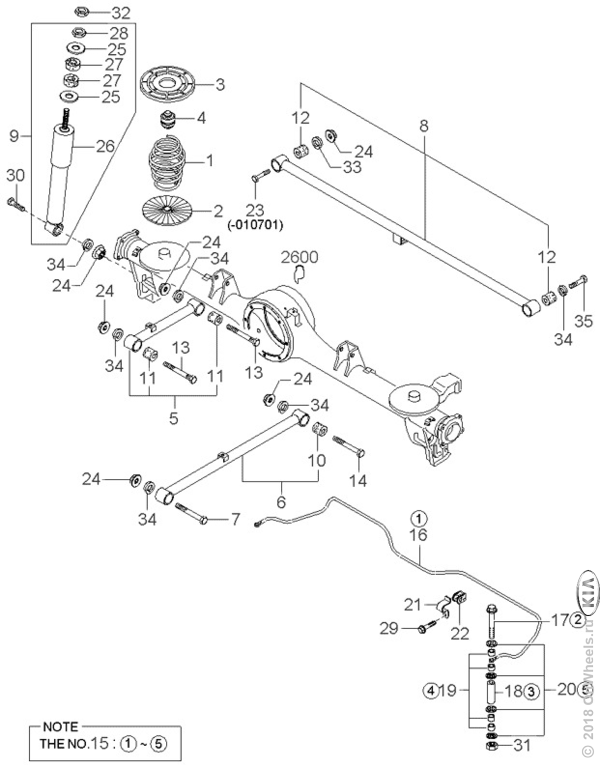 Схема задней подвески киа спортейдж 3