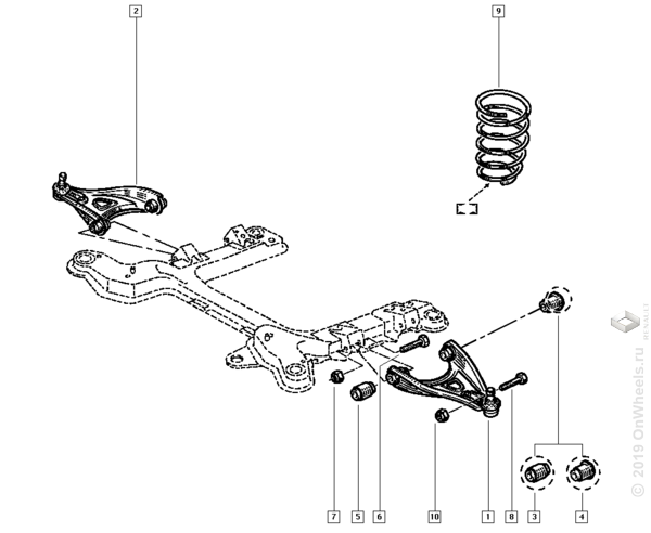 Задняя подвеска рено меган 2 седан фото