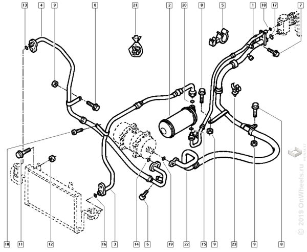 Схема кондиционера рено логан 1.4. Система кондиционирования Рено Меган 2. Система кондиционирования Рено Сценик 2. Рено Меган 3 система кондиционирования. Renault Megane 2 схема шлангов кондиционер.