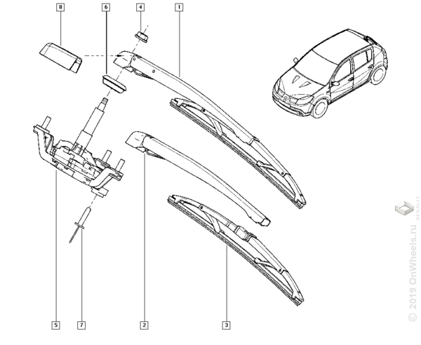 Где Купить Задний Дворник На Рено Сандеро