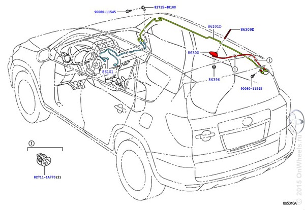 Где находится рав. Антенна смарт система Тойота рав 4 2007 год. Схема антенны Тойота рав-4 2011. Усилитель антенны рав 4 первого поколения. Где находится антенна радио Тойота рав 4 2010.